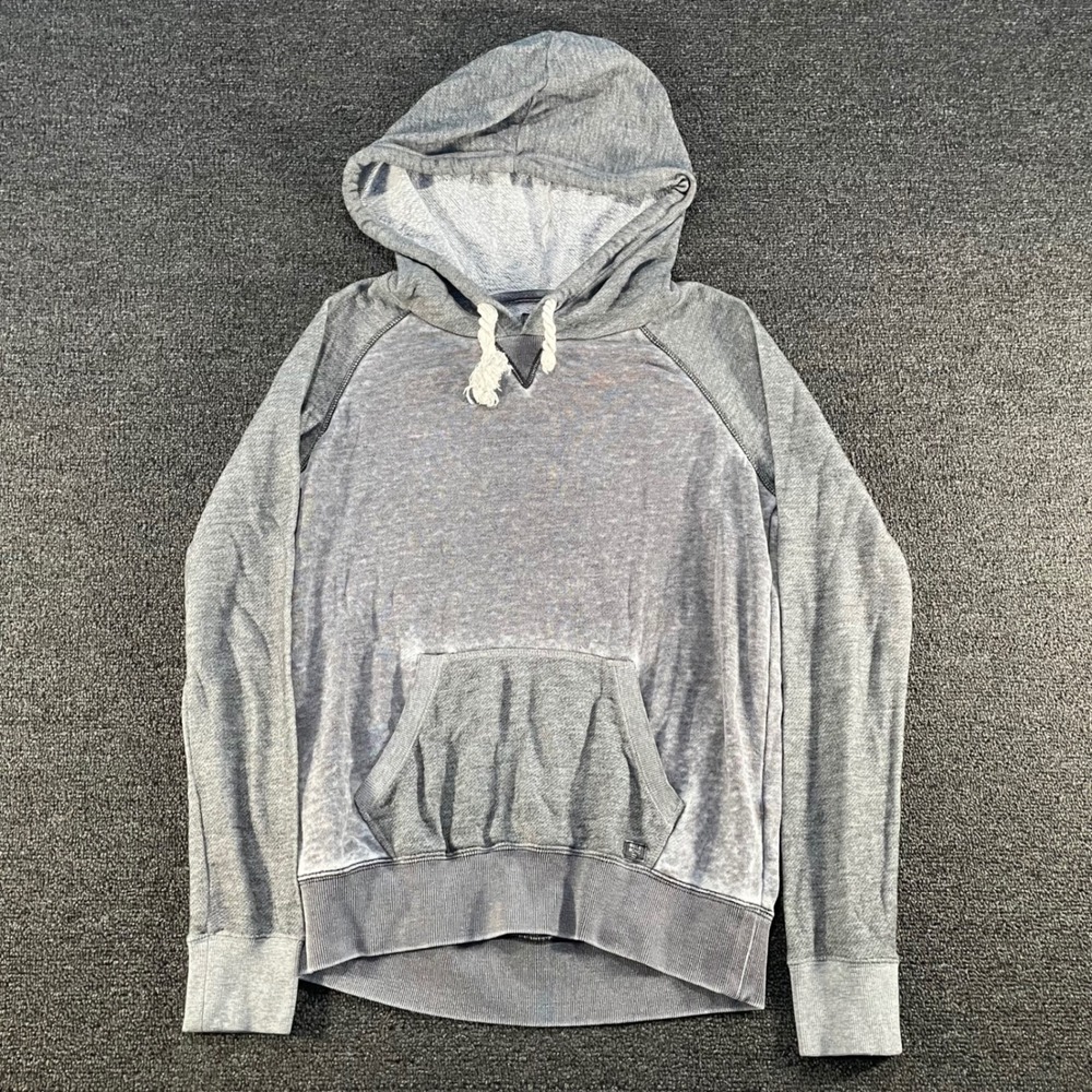 Billabong Hoodie Women Small Grey Good Acid Wash Raglan Pullover J608GTAK